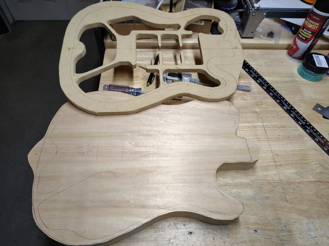 Chamber template and body
blank