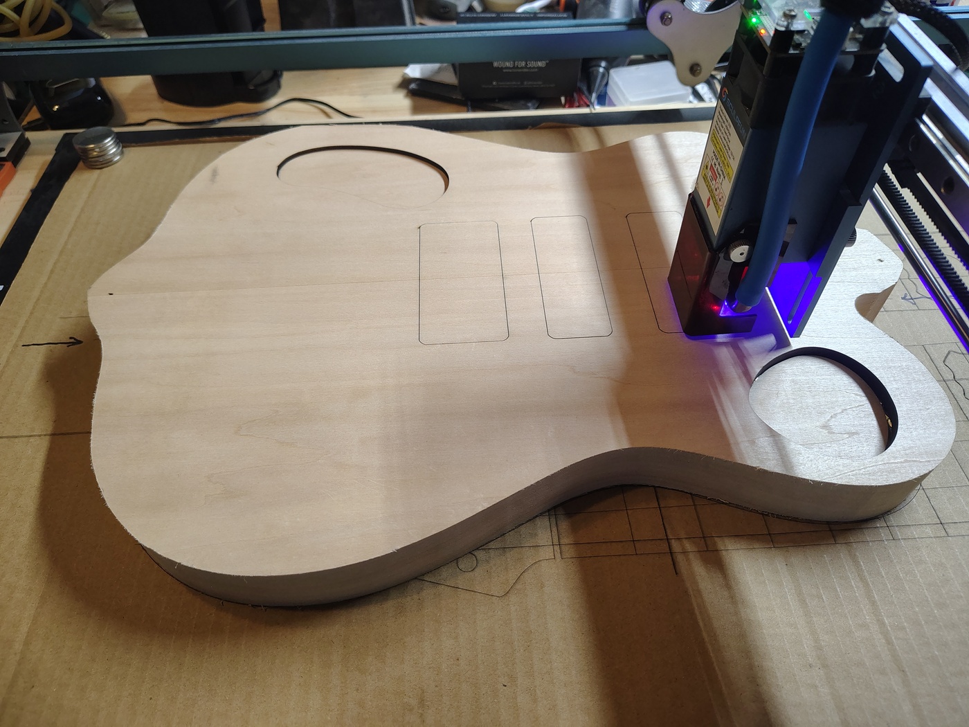 Laser cutting the cavity
covers