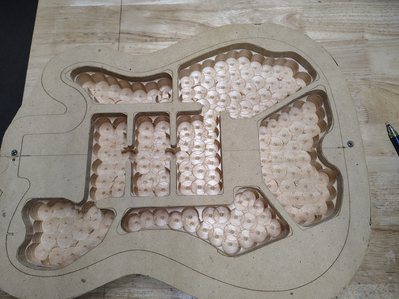 Chambersdrilled to near final
depth