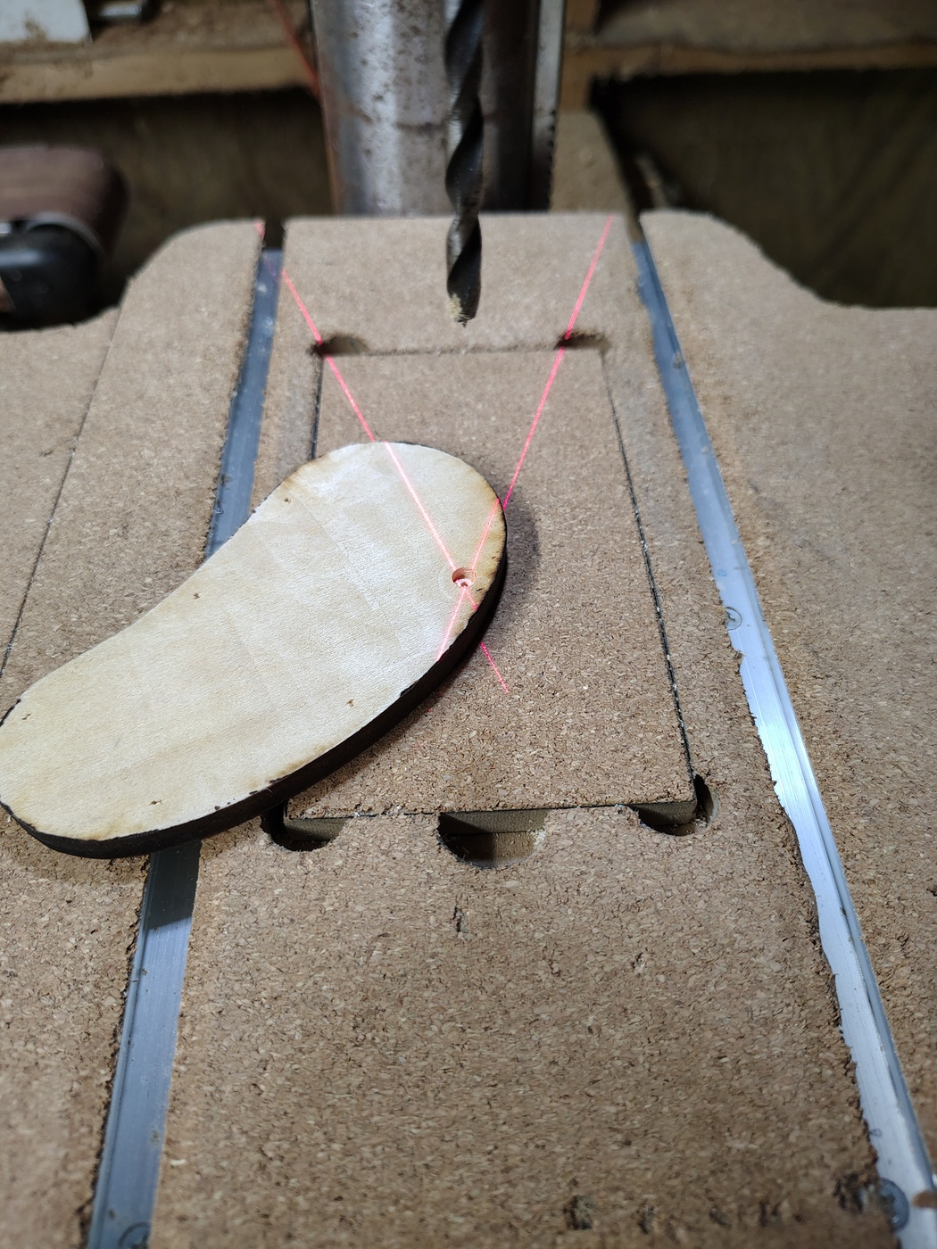 Drilling magnet recesses in
the cover plate