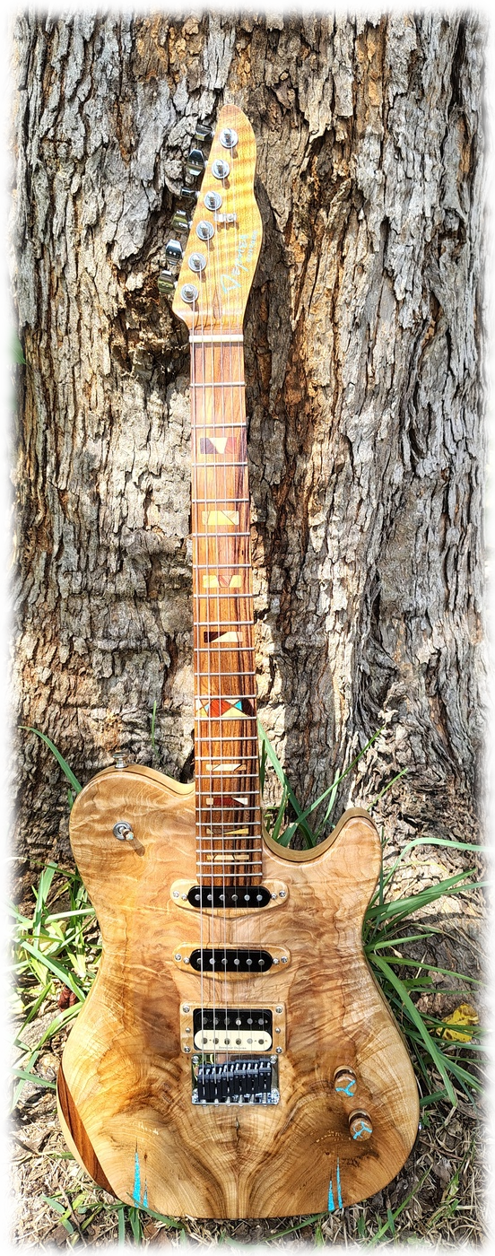 Finished guitar