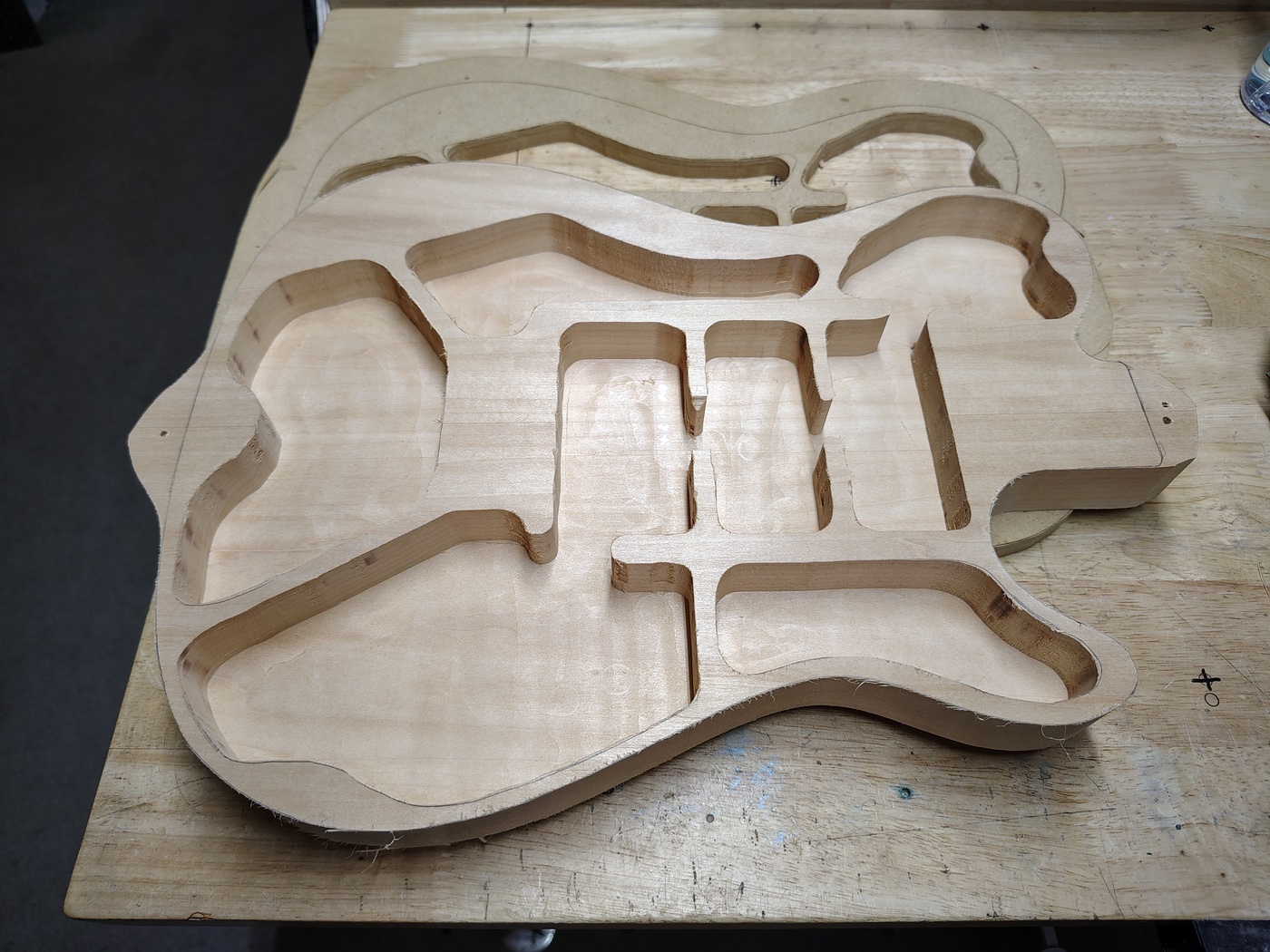 Chambers routed to final shape
and depth
